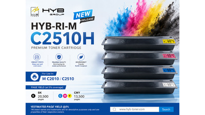 HYB выпустил совместимые картриджи для Ricoh M C2010/M C2510